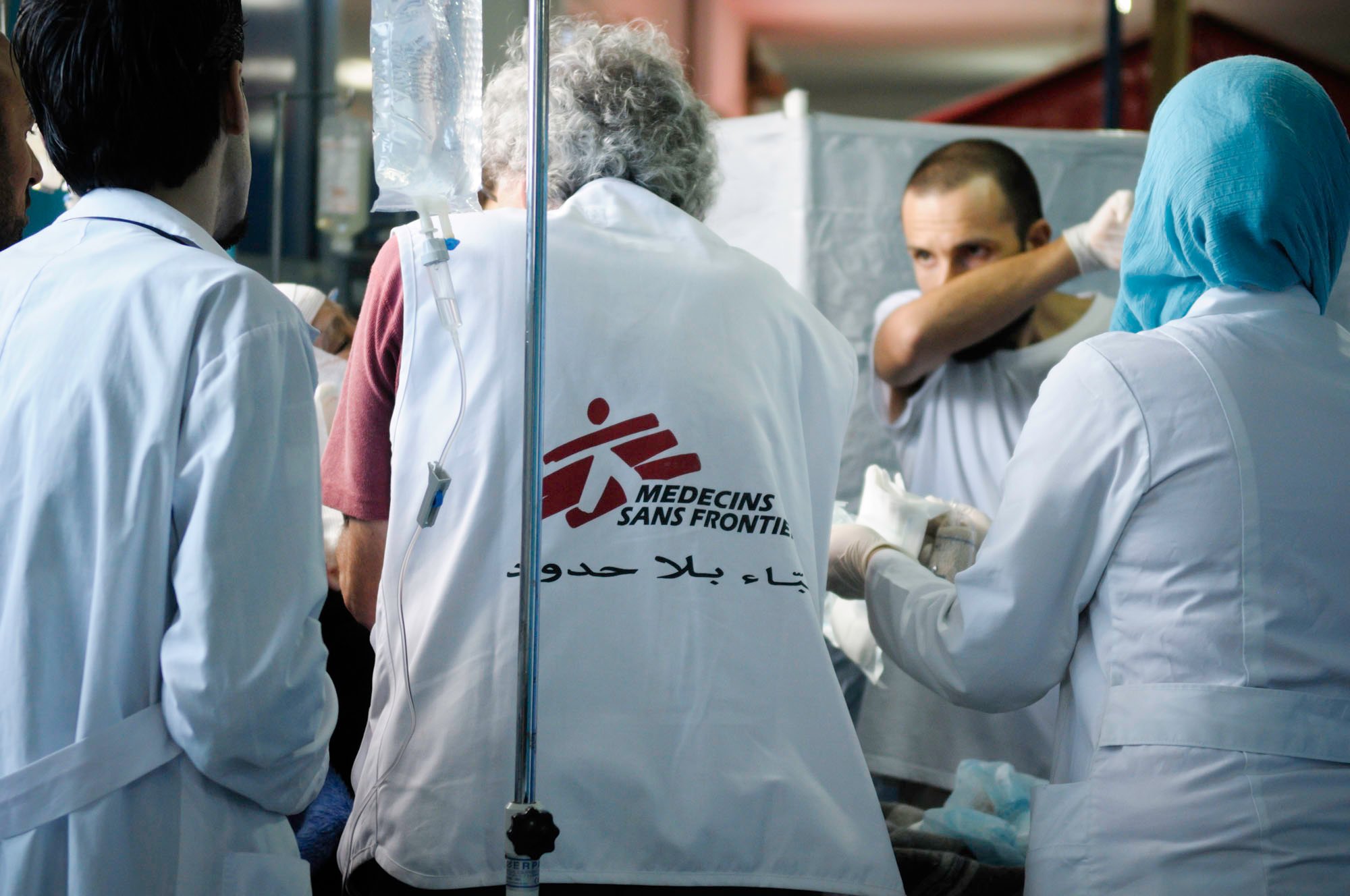 无国界医生在杰贝阿克拉德的医院的急诊室。© Robin MELDRUM/MSF