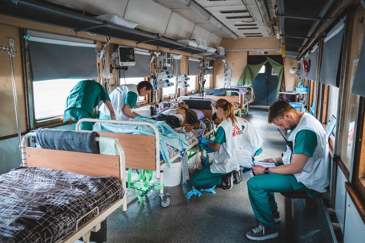 MSF medical train. © Andrii Ovod