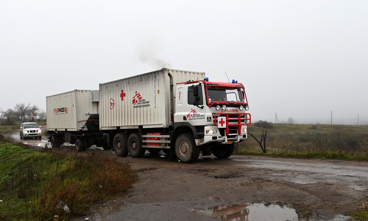 MSF mobile clinic in Kherson region. © MSF/Karin Ekholm
