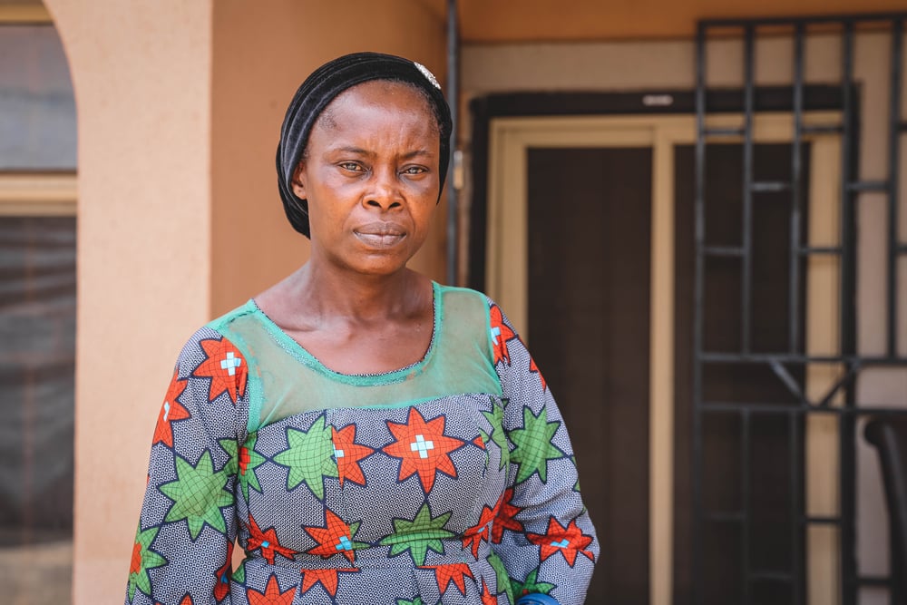 Patience Usulor is a 40-year-old Lassa fever survivor. © MSF