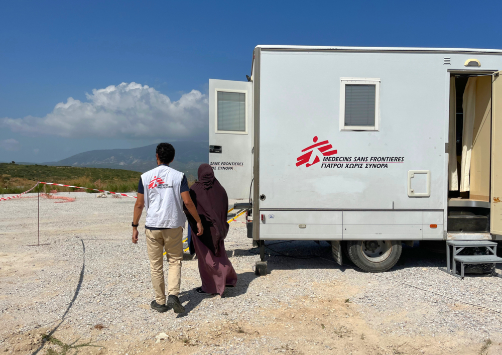 無國界醫生在薩摩斯（Samos）島開設的診所。© MSF/Myrto Mouzaki