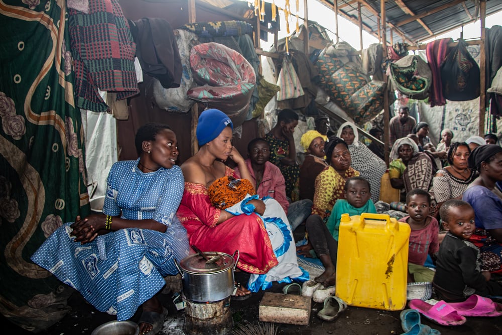 Displaced people are living in densely populated camps in Goma. © Marion Molinari/MSF