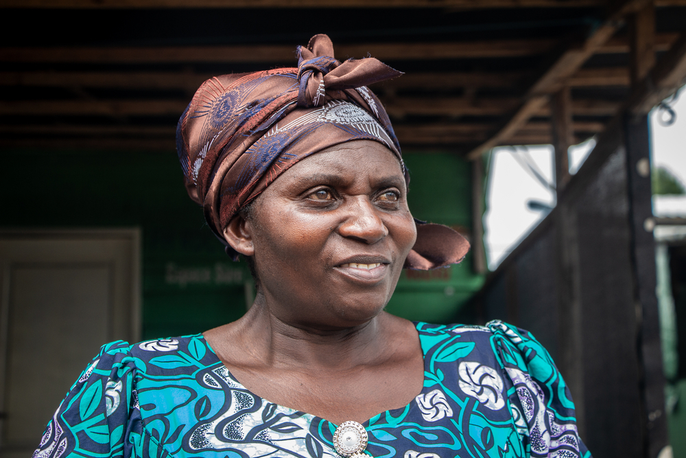 Henriette Mbitse is a recent arrival, who also an established community health volunteer in her village. © MSF