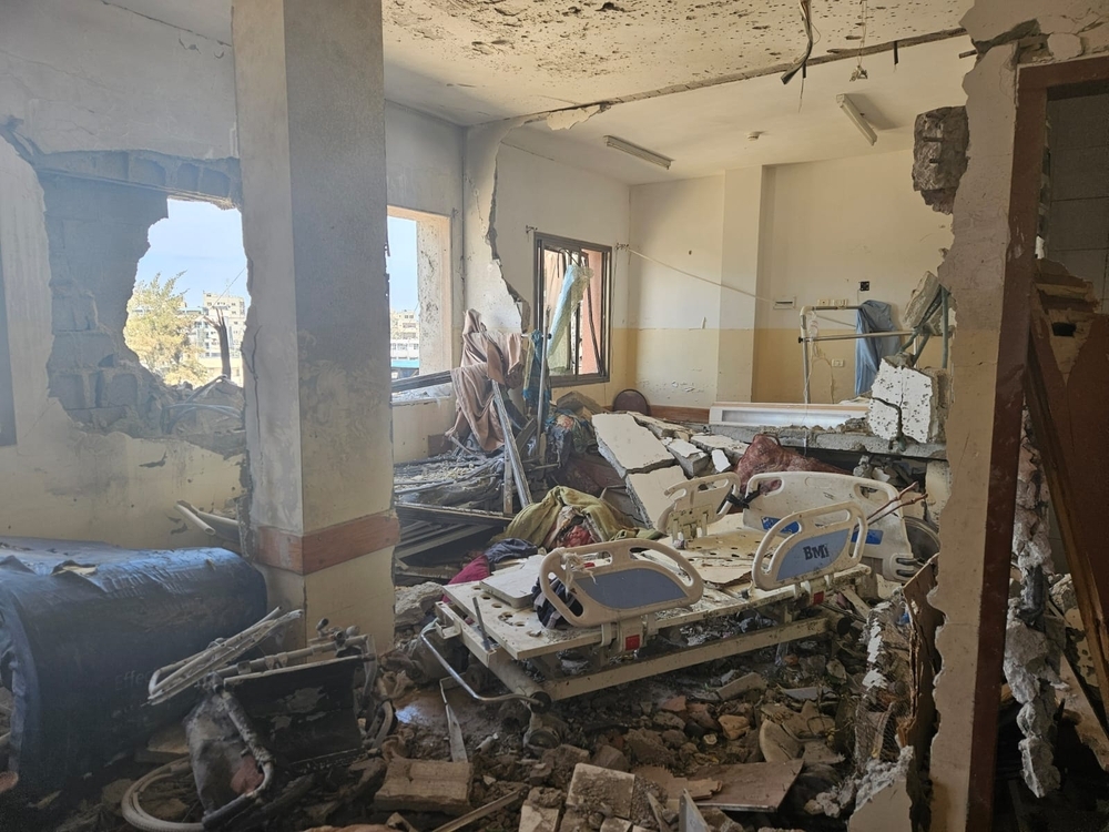Photo taken inside Nasser hospital,13 March 2024. © MSF