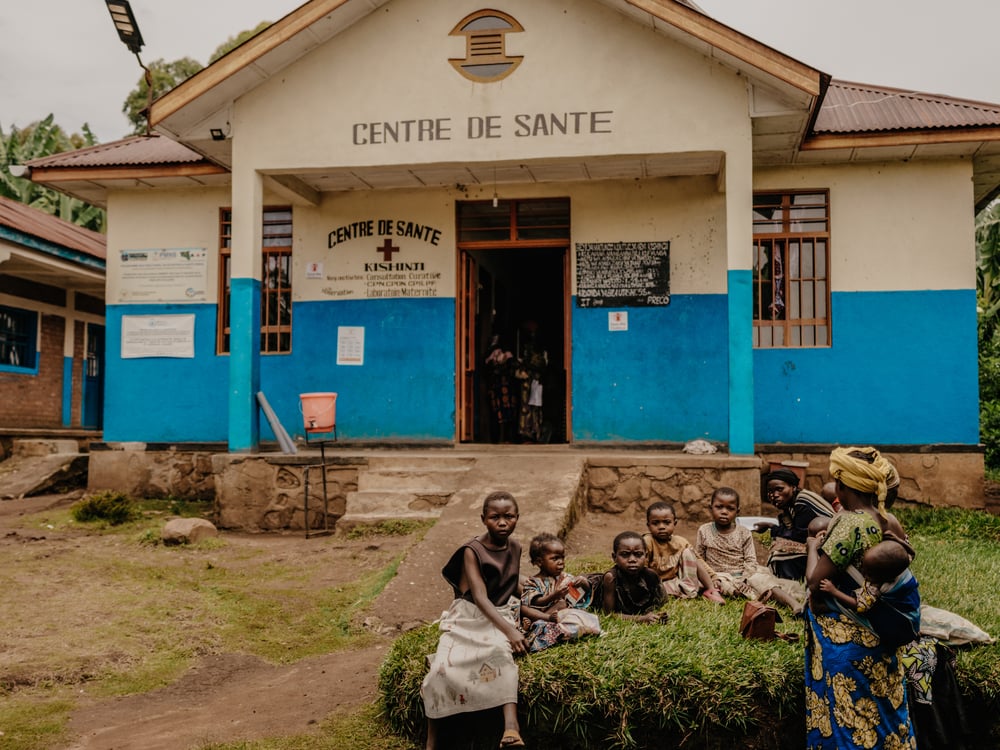 The MSF-supported Kishinji health centre is located in the Minova health zone in South Kivu province. © Hugh Cunningham 