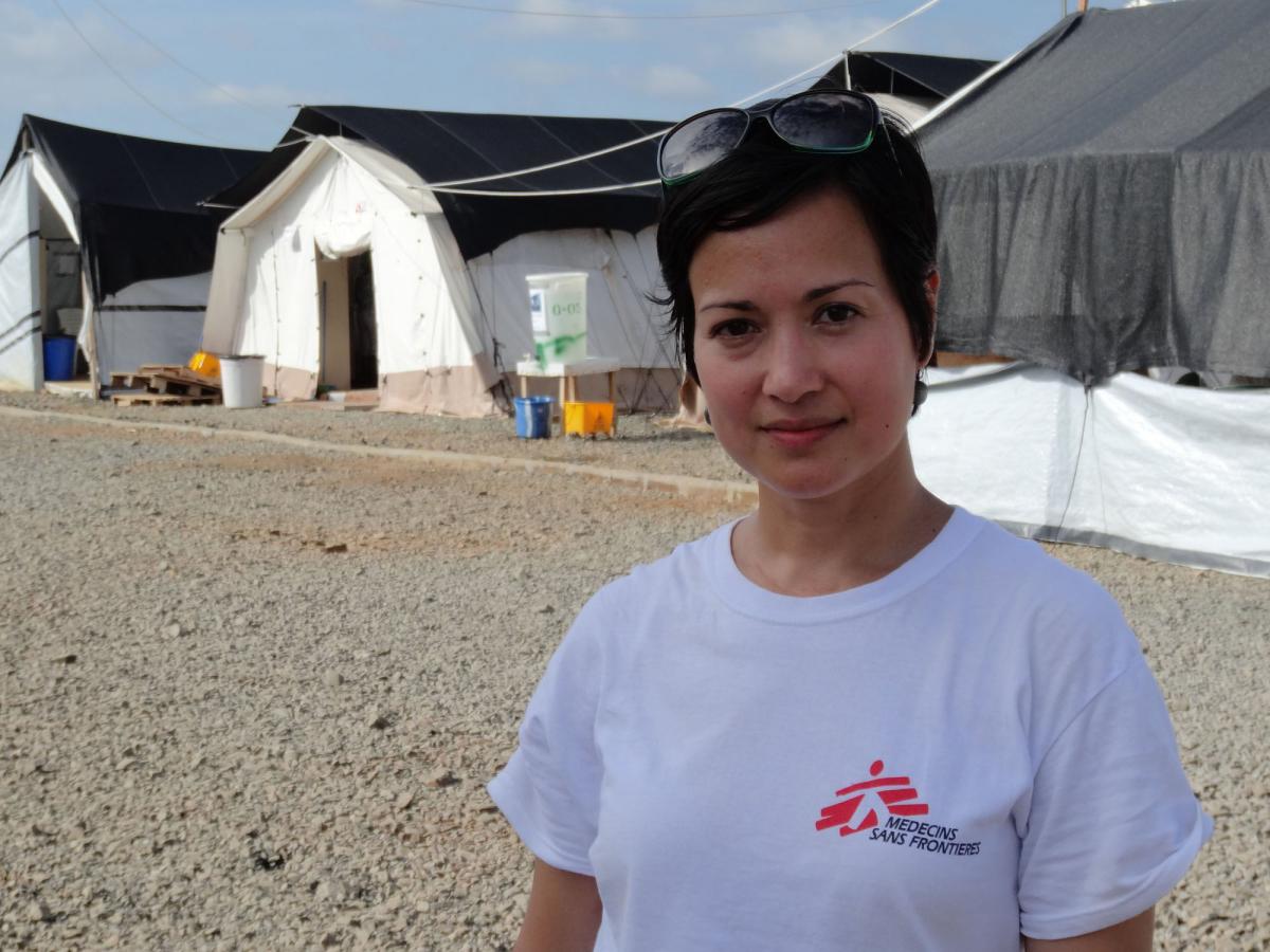 狄純娜醫生在2014年10月至11月期間，負責統籌無國界醫生於利比里亞有關伊波拉的所有醫療行動。© Laeticia Martin/MSF