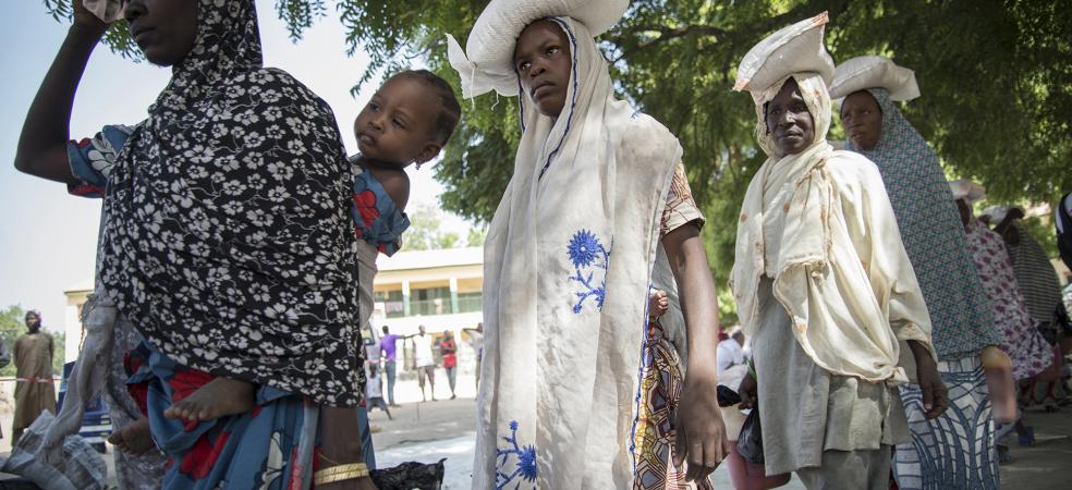 無國界醫生去年有地在尼日利亞博爾諾州首府邁杜古里進行糧食分發，以填補當地援助不足的缺口。©Aurelie Baumel/MSF