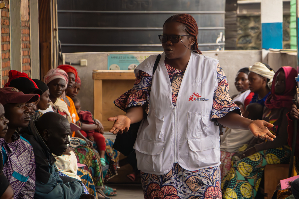 Délice Sezage Tulinabo is one of the health promoters leading the vital awareness-raising activities. ©MSF