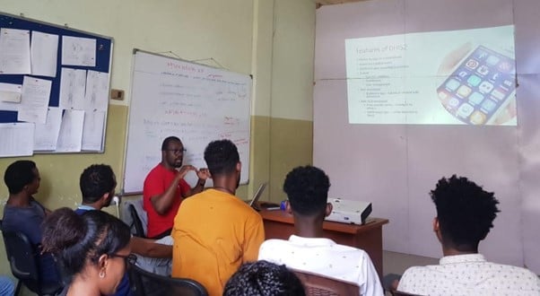 Vincent trains colleagues in Ethiopia. © Vincent K’Omoth